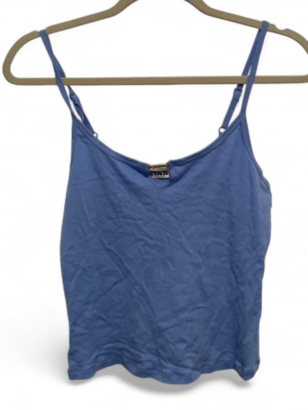 Pink Victoria's Secret Keyhole Light Blue Spaghetti Strap Camisole